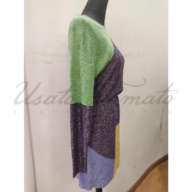 VESTITO DONNA MISSONI MULTICOLOR LUREX  | Mercatino dell'Usato Roma parioli 2