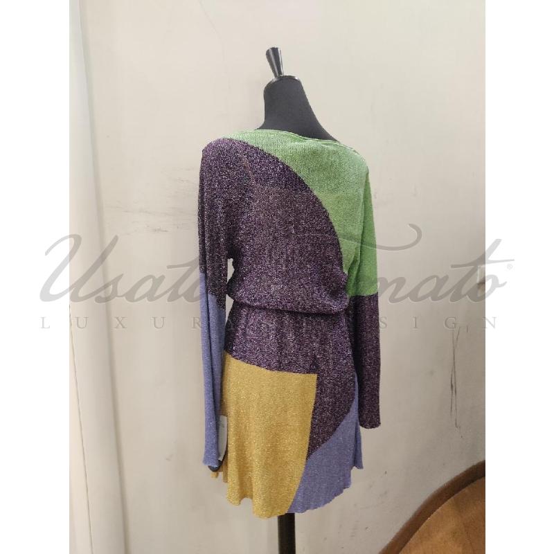 VESTITO DONNA MISSONI MULTICOLOR LUREX  | Mercatino dell'Usato Roma parioli 3