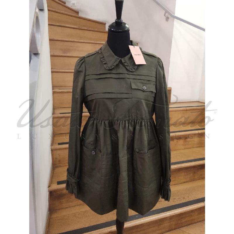 VESTITO DONNA MIU MIU VERDE TG S  | Mercatino dell'Usato Roma parioli 1