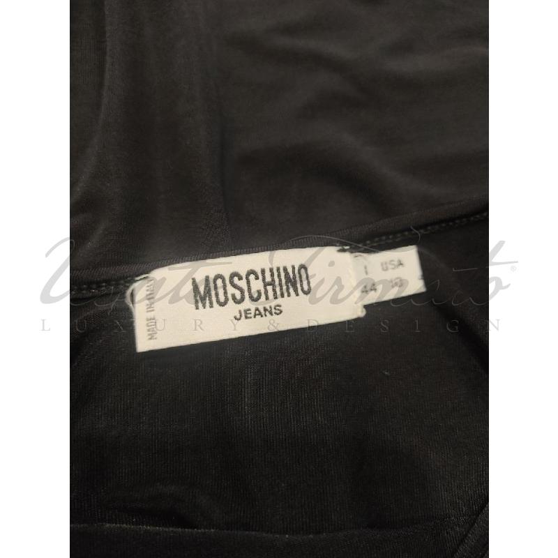 VESTITO DONNA MOSCHINO NERO BRETELLINA TG. 44 | Mercatino dell'Usato Roma parioli 4