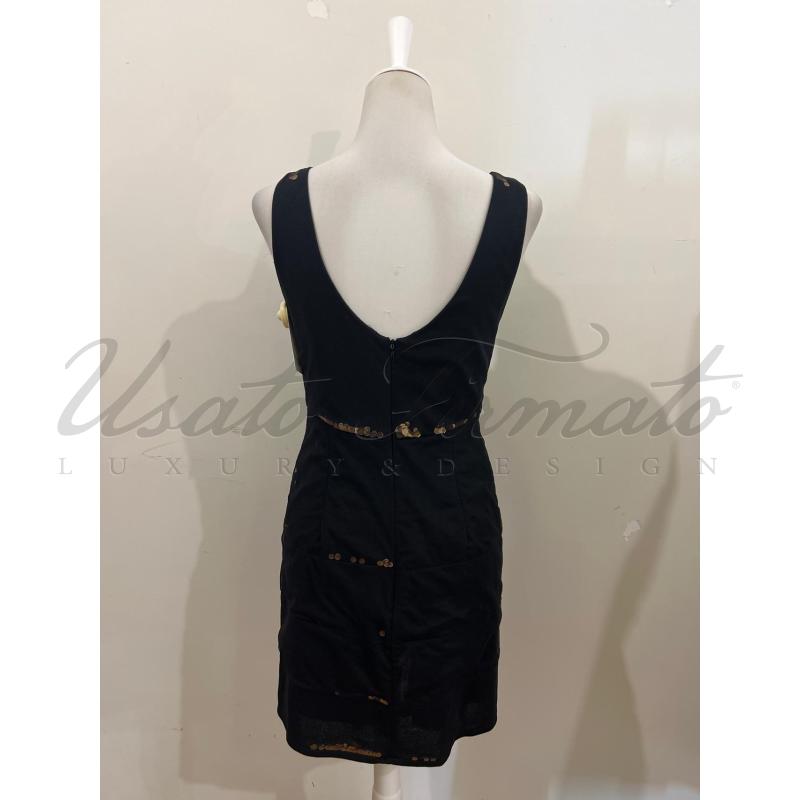VESTITO DONNA MOSCHINO NERO PAILLETTE TG 44 | Mercatino dell'Usato Roma parioli 3