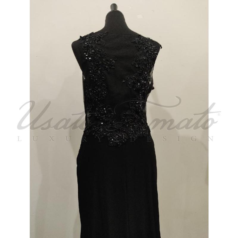 VESTITO DONNA MY SECRET BLACK DRESS NERO STRASS  | Mercatino dell'Usato Roma parioli 5