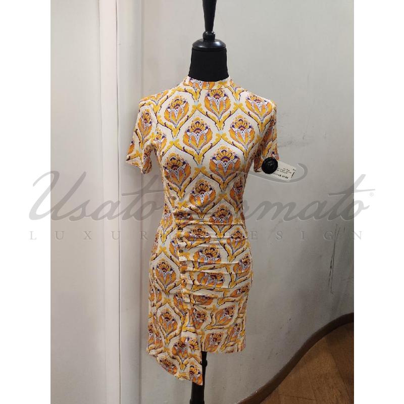 VESTITO DONNA PACO RABANNE ARANCIO TG 38 | Mercatino dell'Usato Roma parioli 1