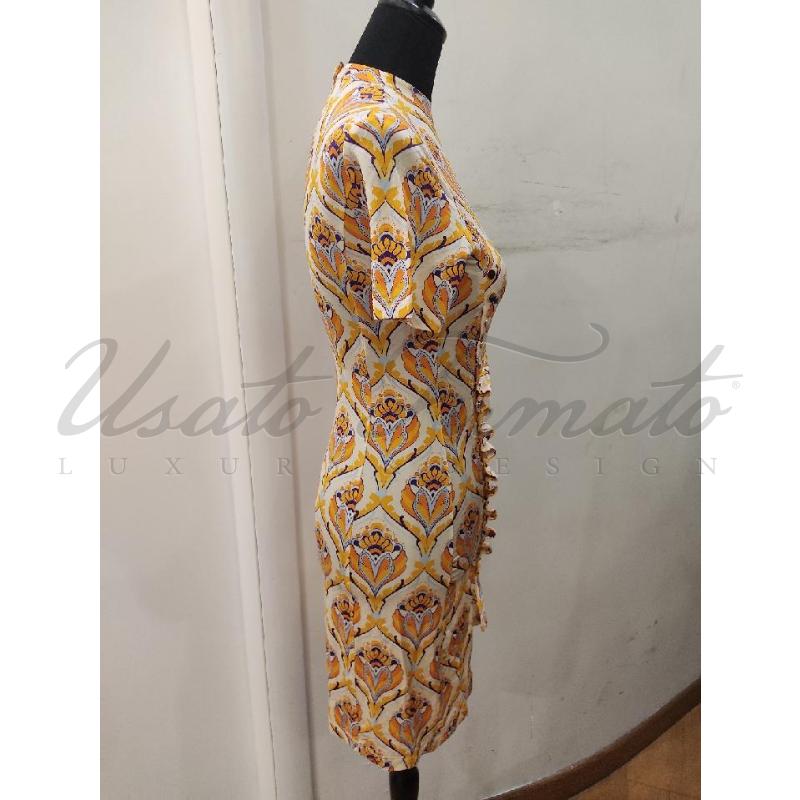 VESTITO DONNA PACO RABANNE ARANCIO TG 38 | Mercatino dell'Usato Roma parioli 2