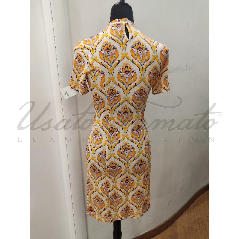VESTITO DONNA PACO RABANNE ARANCIO TG 38 | Mercatino dell'Usato Roma parioli 3