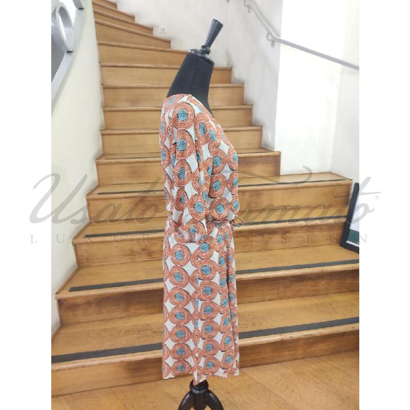 VESTITO DONNA PAOLO CASALINI CERCHI ROSSI TG M | Mercatino dell'Usato Roma parioli 2