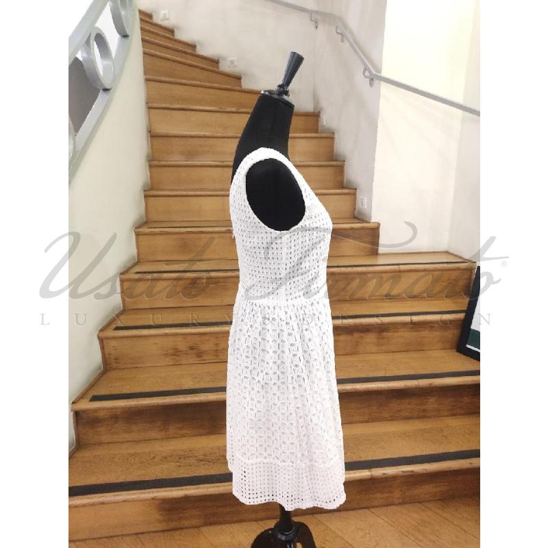 VESTITO DONNA PIZZO S GALLO BIANCA TG S | Mercatino dell'Usato Roma parioli 2