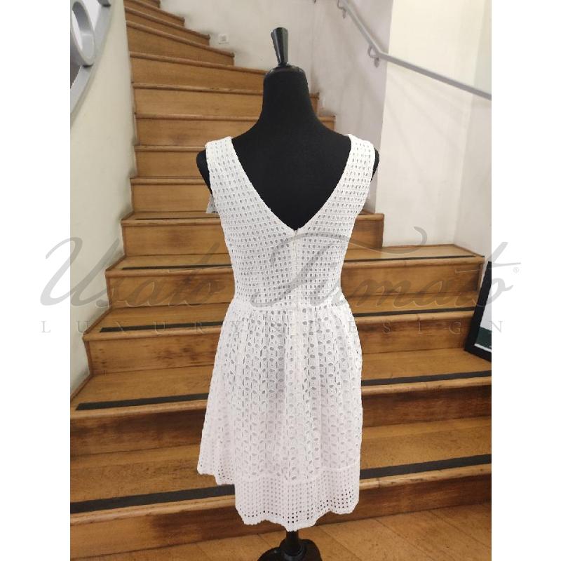VESTITO DONNA PIZZO S GALLO BIANCA TG S | Mercatino dell'Usato Roma parioli 3