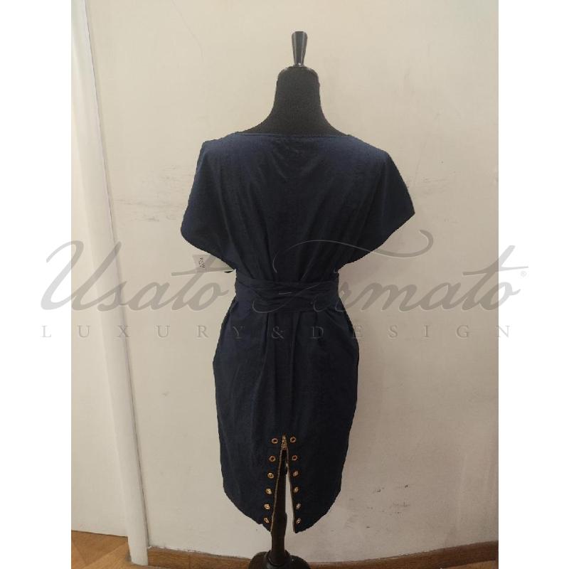 VESTITO DONNA PRADA BLU TG 38 | Mercatino dell'Usato Roma parioli 3