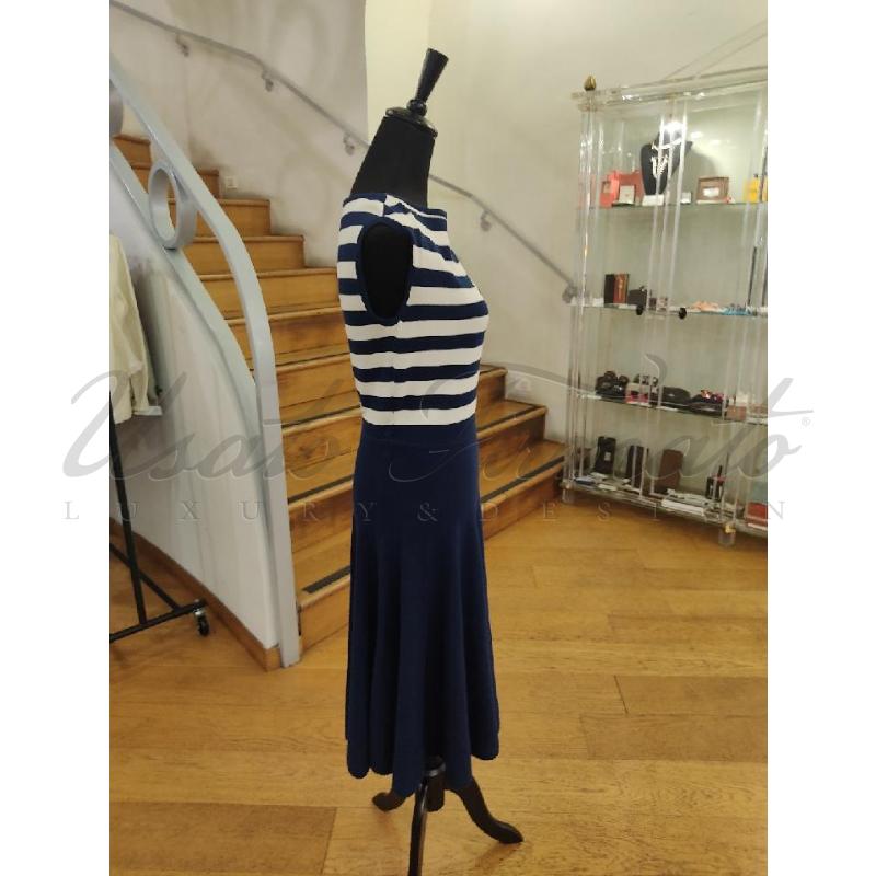 VESTITO DONNA RALPH LAUREN BLU RIGHE TG. S | Mercatino dell'Usato Roma parioli 2