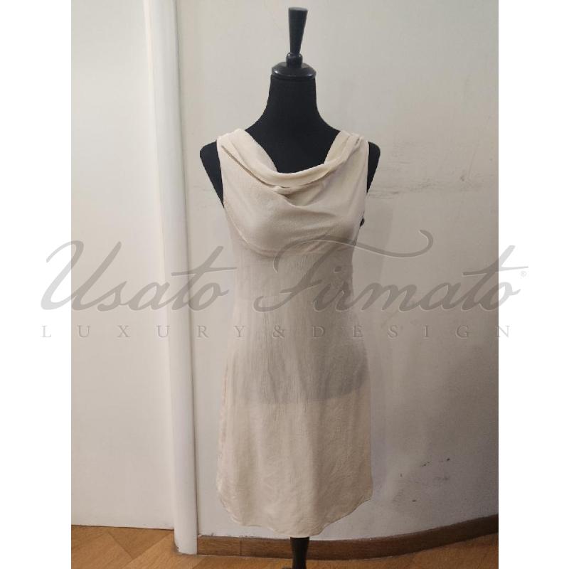 VESTITO DONNA RED VALENTINO BEIGE TG. 42 | Mercatino dell'Usato Roma parioli 1