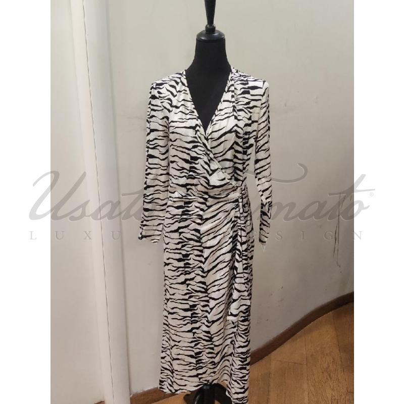 VESTITO DONNA RIXO ZEBRATO TG S | Mercatino dell'Usato Roma parioli 1