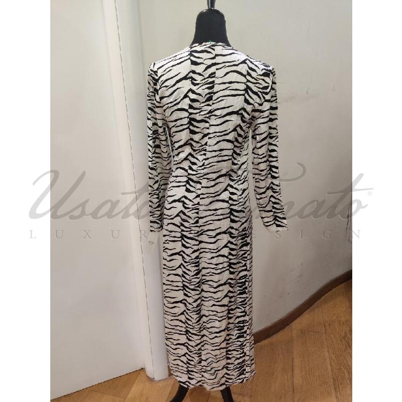 VESTITO DONNA RIXO ZEBRATO TG S | Mercatino dell'Usato Roma parioli 3