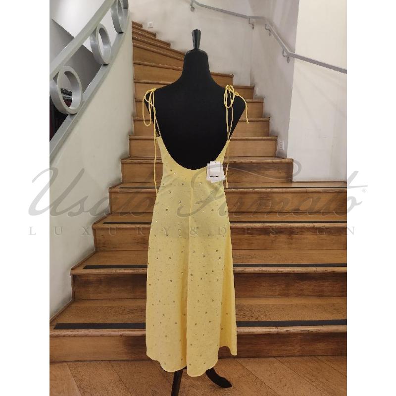 VESTITO DONNA SANDRO PAILLETTES GIALLO TG S | Mercatino dell'Usato Roma parioli 3
