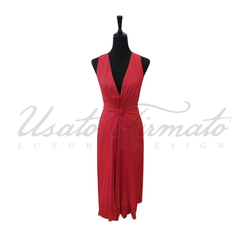 VESTITO DONNA SCERVINI ROSSO TG. 40 | Mercatino dell'Usato Roma parioli 1