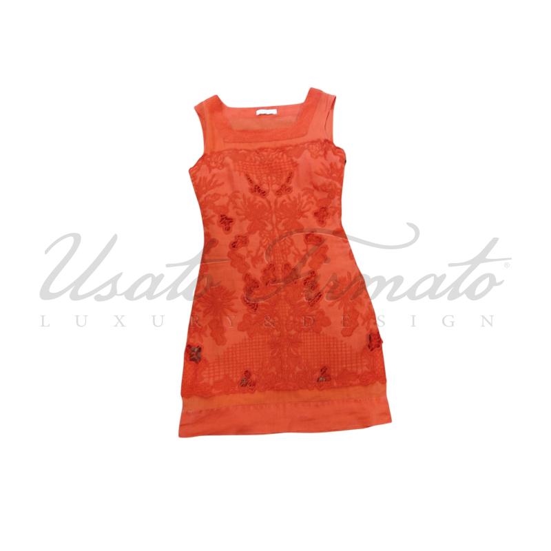 VESTITO DONNA SCERVINO STREET ARANCIO TG S | Mercatino dell'Usato Roma parioli 1
