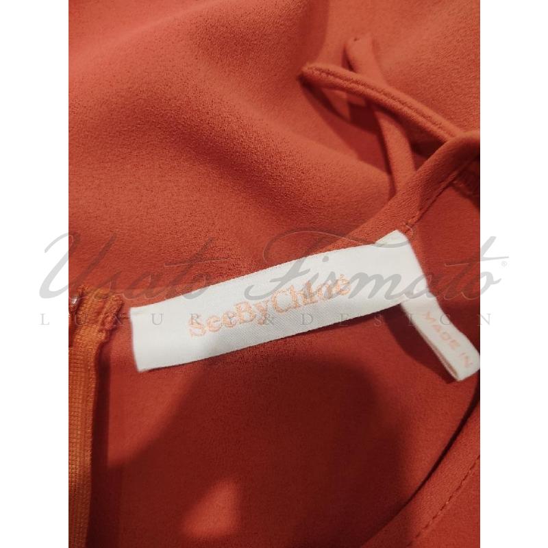 VESTITO DONNA SEE BY CHLOR MATTONE TG. 40 | Mercatino dell'Usato Roma parioli 4
