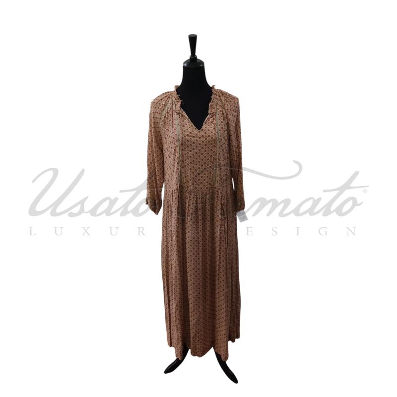 VESTITO DONNA STELLA FOREST FANTASIA ROSSO BEIGE TG 44 | Mercatino dell'Usato Roma parioli 1
