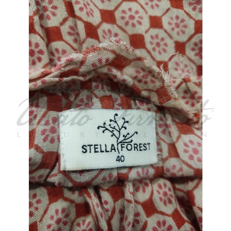 VESTITO DONNA STELLA FOREST FANTASIA ROSSO BEIGE TG 44 | Mercatino dell'Usato Roma parioli 4