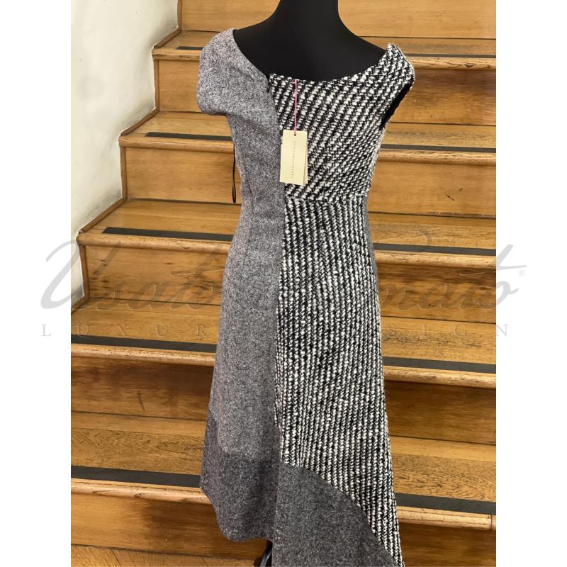 VESTITO DONNA STELLA MC CARTNEY NERO GRIGIO TG S | Mercatino dell'Usato Roma parioli 3