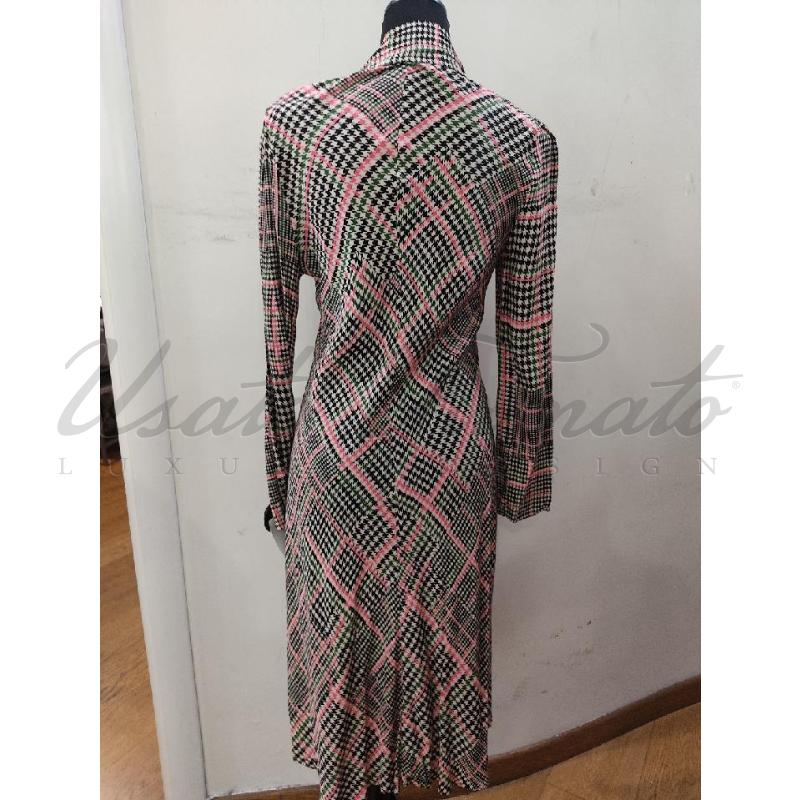 VESTITO DONNA TARA JARMON ROSA VERDE TG 40 | Mercatino dell'Usato Roma parioli 3