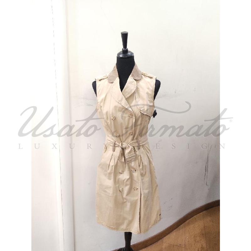 VESTITO DONNA TOMMY HILFIGER BEIGE TG. 8 | Mercatino dell'Usato Roma parioli 1
