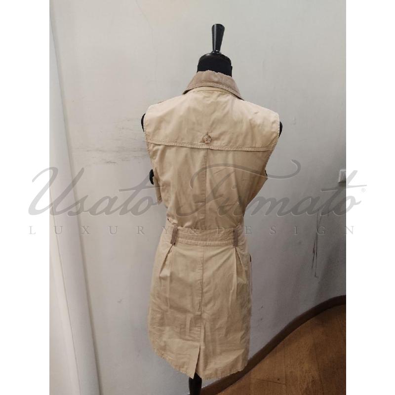 VESTITO DONNA TOMMY HILFIGER BEIGE TG. 8 | Mercatino dell'Usato Roma parioli 3