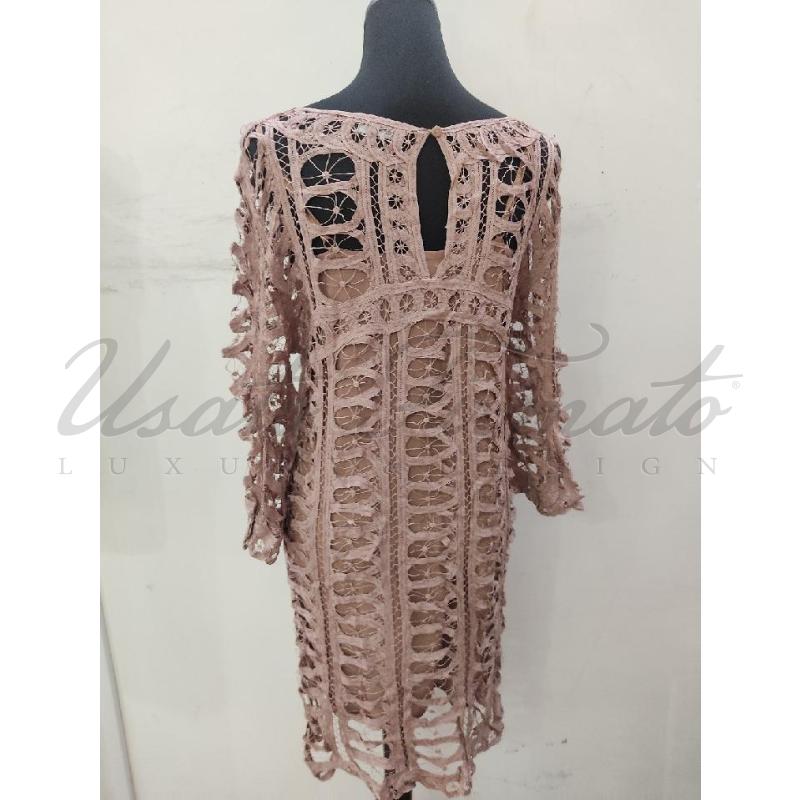 VESTITO DONNA TWIN SET BEIGE FORATO TG  S | Mercatino dell'Usato Roma parioli 3