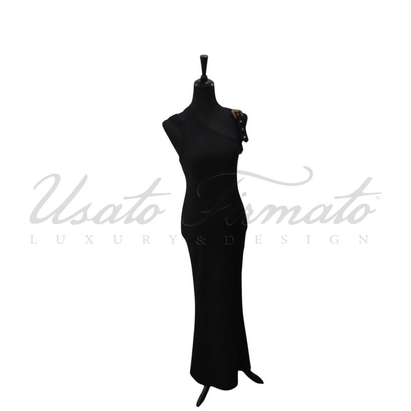 VESTITO DONNA VERSACE COUTURE NERO TG. 42 | Mercatino dell'Usato Roma parioli 1