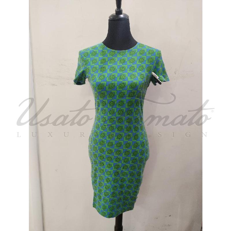 VESTITO DONNA VERSACE VERDE TG 40 | Mercatino dell'Usato Roma parioli 1