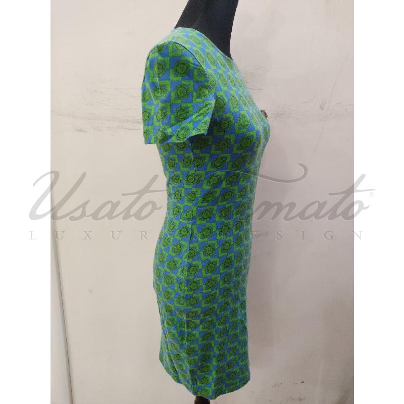 VESTITO DONNA VERSACE VERDE TG 40 | Mercatino dell'Usato Roma parioli 2