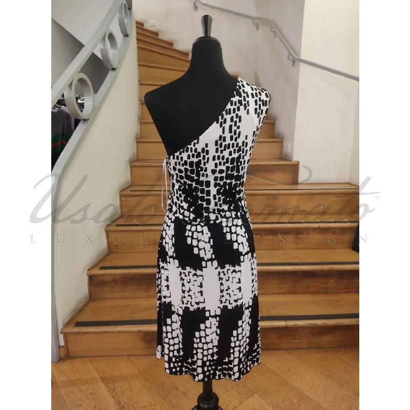 VESTITO DONNA VERSUS BIANCO NERO TG 46 | Mercatino dell'Usato Roma parioli 3
