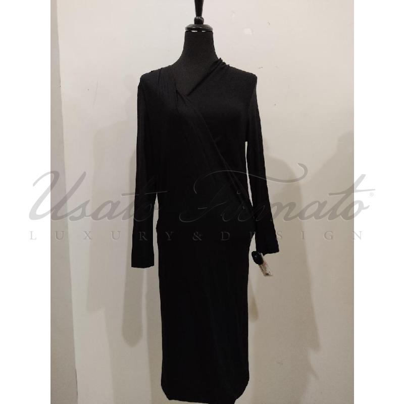 VESTITO MAGLIA DONNA BOTTEGA VENETA NERO TG 42 | Mercatino dell'Usato Roma parioli 1