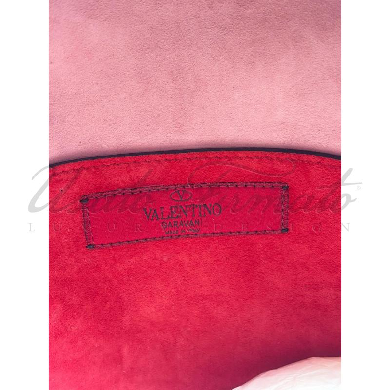 ZAINO DONNA VALENTINO GARAVANI ROCKSTUD ROSA PELLE  | Mercatino dell'Usato Roma parioli 4