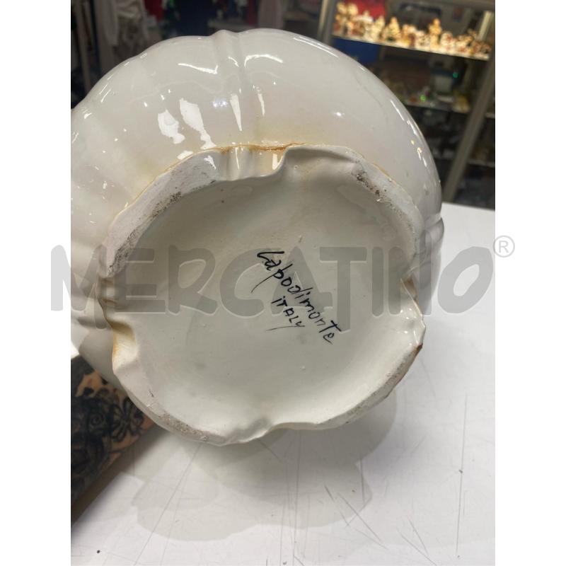 ANFORA TERRACOTTA CAPODIMONTE CON FIORI | Mercatino dell'Usato Roma casalotti 5