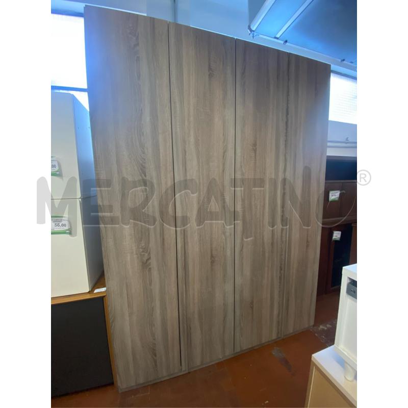 ARMADIO 4 ANTE MARRONE CM. 185X60X250 H | Mercatino dell'Usato Roma casalotti 1