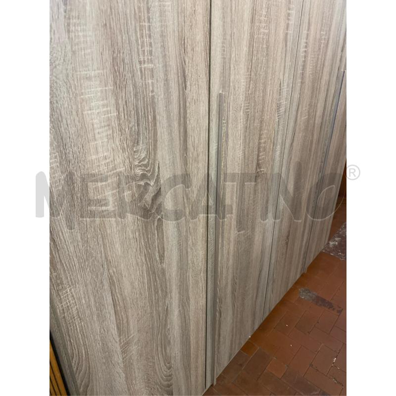 ARMADIO 4 ANTE MARRONE CM. 185X60X250 H | Mercatino dell'Usato Roma casalotti 2