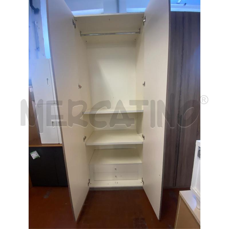 ARMADIO 4 ANTE MARRONE CM. 185X60X250 H | Mercatino dell'Usato Roma casalotti 3