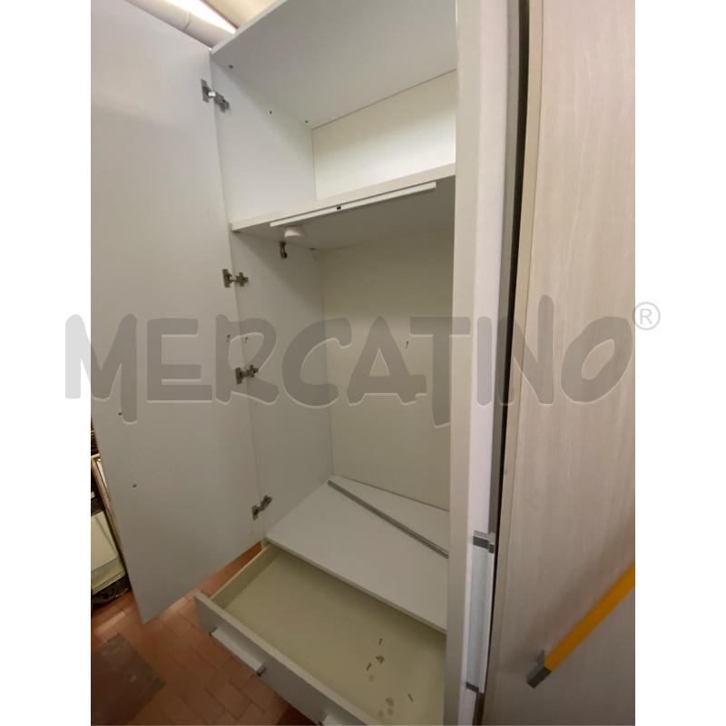 ARMADIO BIANCO 2 ANTE CASSETTI CM.95X60X250 H | Mercatino dell'Usato Roma casalotti 3