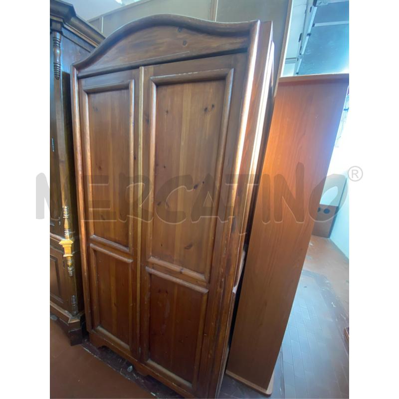ARMADIO IN NOCE DUE ANTE CM. 100X60X200 H  | Mercatino dell'Usato Roma casalotti 1