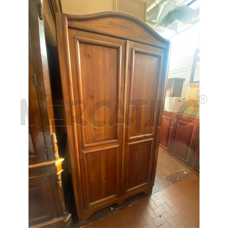 ARMADIO IN NOCE DUE ANTE CM. 100X60X200 H  | Mercatino dell'Usato Roma casalotti 2