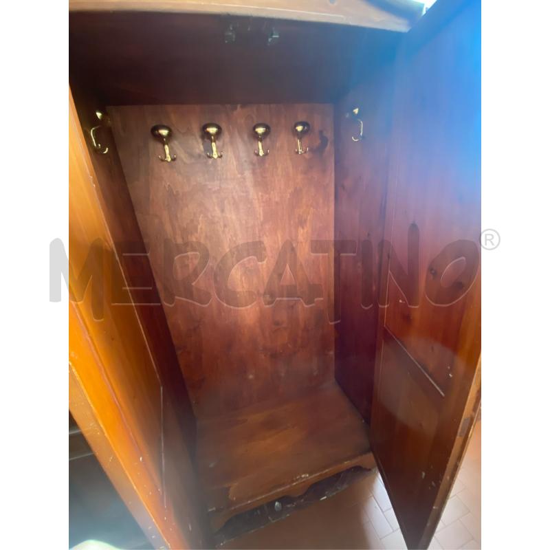 ARMADIO IN NOCE DUE ANTE CM. 100X60X200 H  | Mercatino dell'Usato Roma casalotti 3