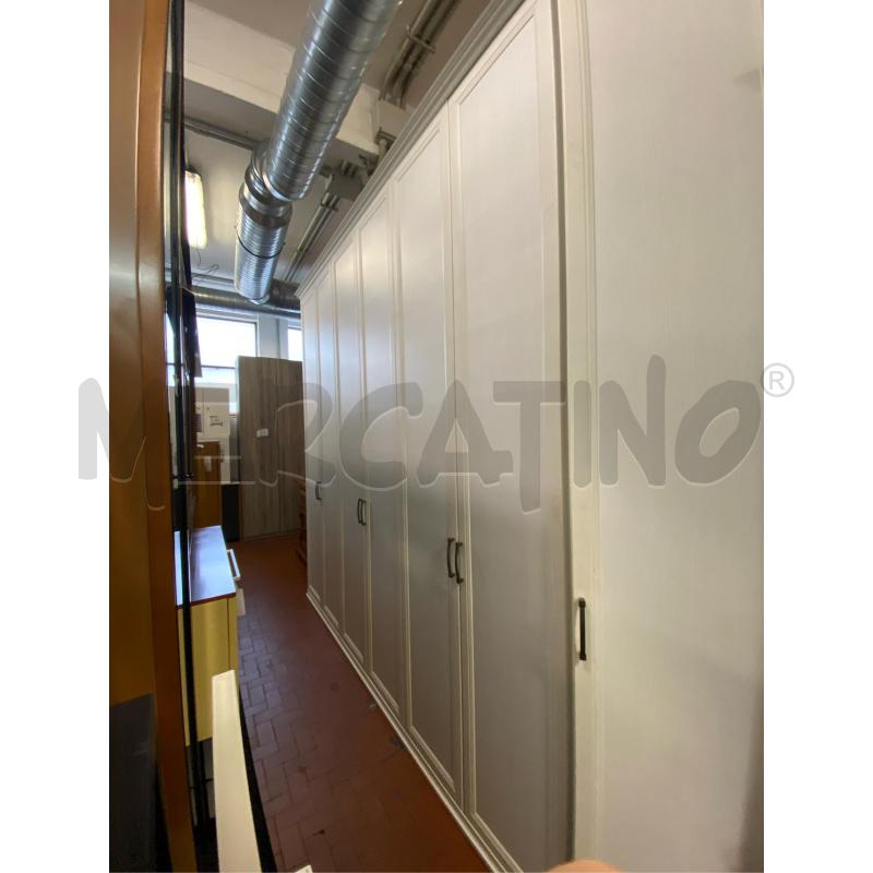 ARMADIO MOBILIFICIO BIANCO 6ANTE+MEZZO ANGOLO CM.310X60270 H | Mercatino dell'Usato Roma casalotti 1
