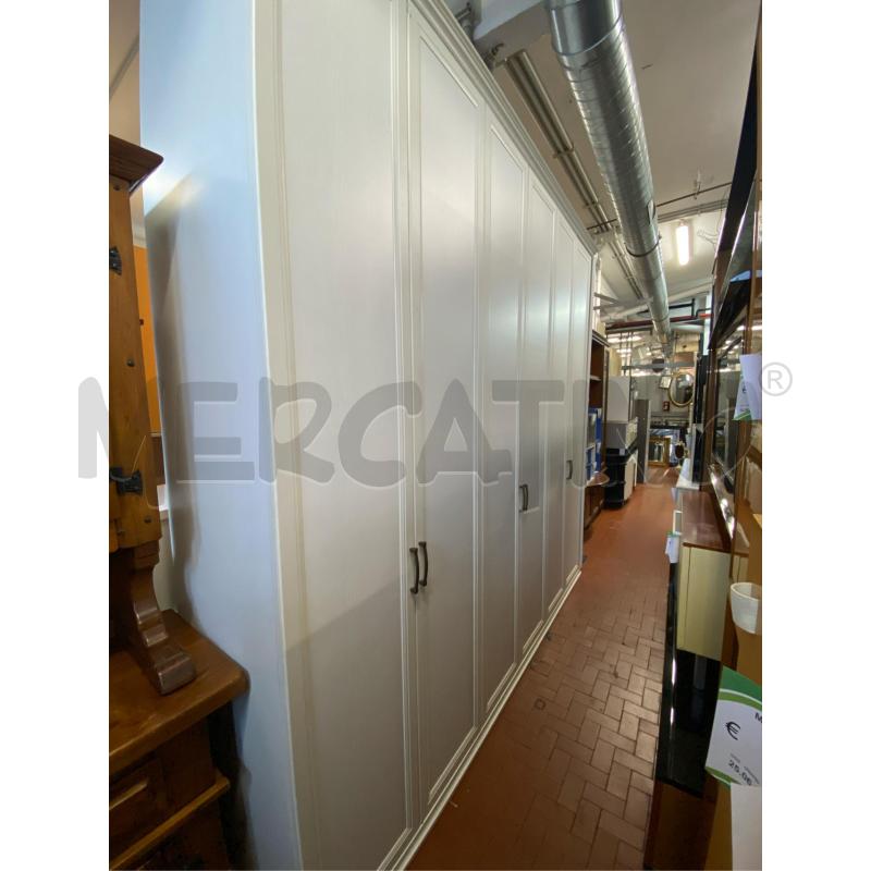 ARMADIO MOBILIFICIO BIANCO 6ANTE+MEZZO ANGOLO CM.310X60270 H | Mercatino dell'Usato Roma casalotti 2