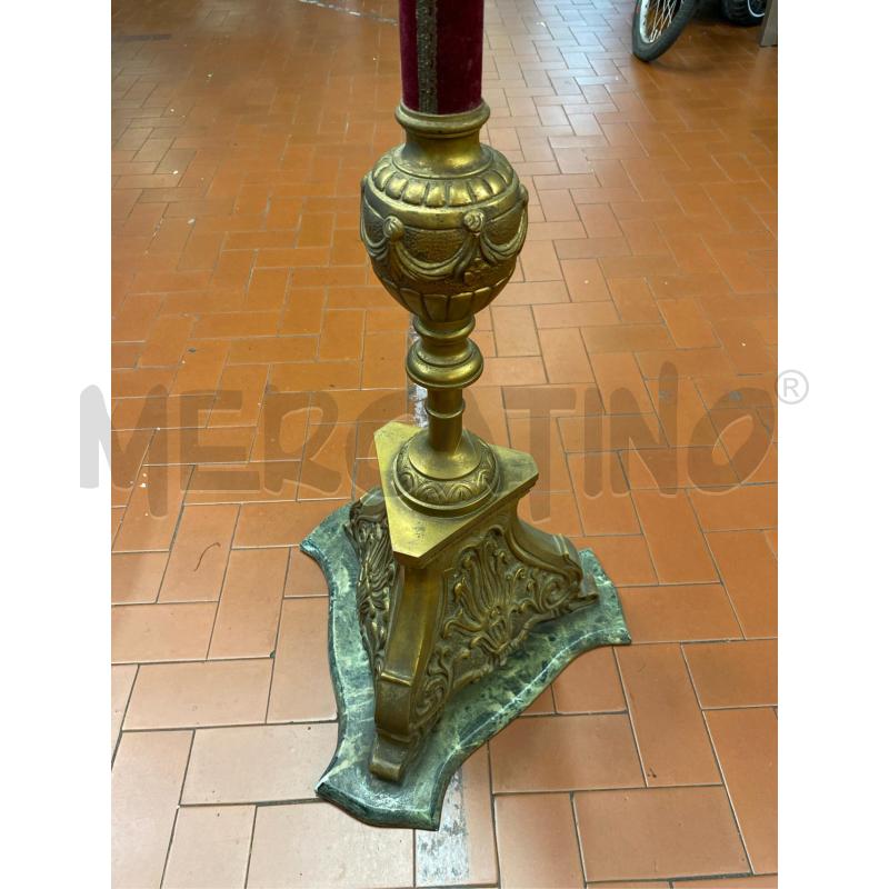 ATTACCA PANNI OTTONE E VELLUTO ROSSO BASE MARMO | Mercatino dell'Usato Roma casalotti 4