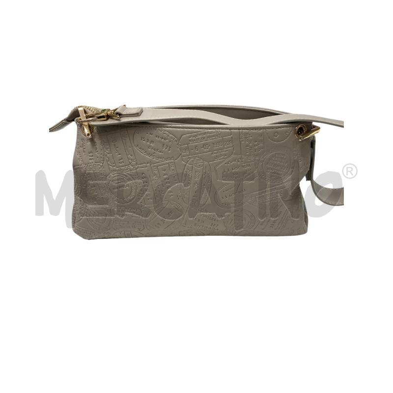 BORSA ALV GRIGIA STAMPA FRANCOBOLLI DONNA  | Mercatino dell'Usato Roma casalotti 2