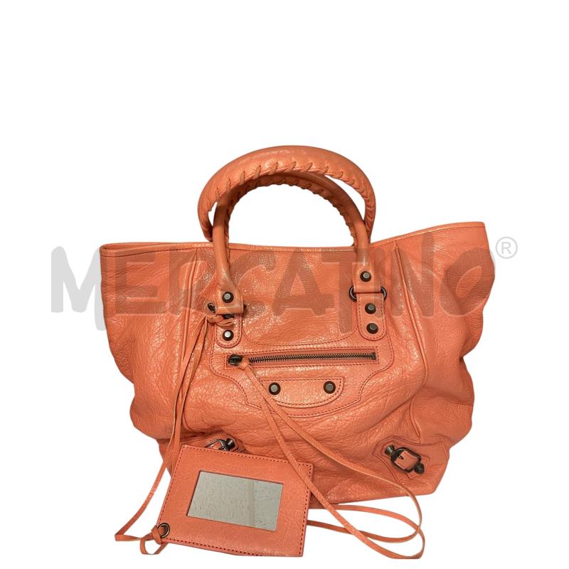 BORSA BALENCIAGA ROSA PELLE CLASSIC SUNDAY TOTE  DONNA  | Mercatino dell'Usato Roma casalotti 1