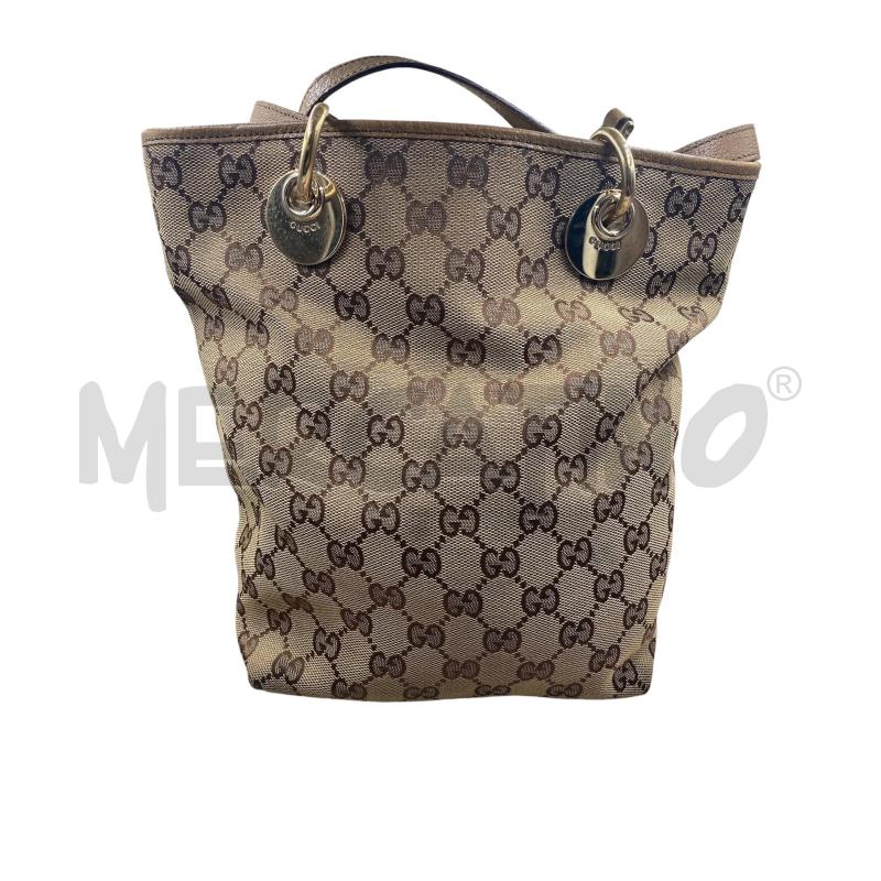 BORSA GUCCI VINTAGE BEIGE TELA DONNA  | Mercatino dell'Usato Roma casalotti 1