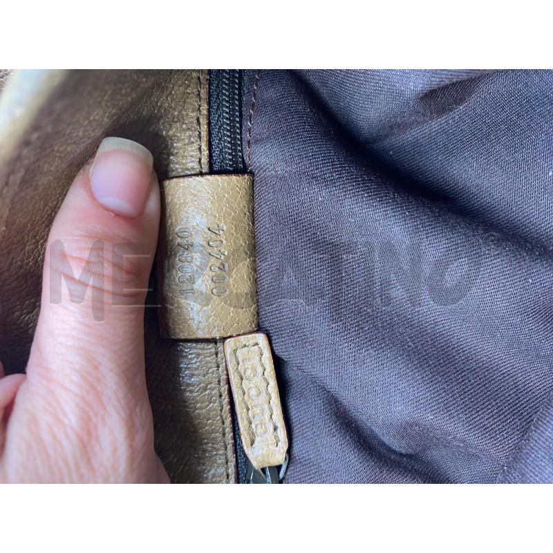BORSA GUCCI VINTAGE BEIGE TELA DONNA  | Mercatino dell'Usato Roma casalotti 4