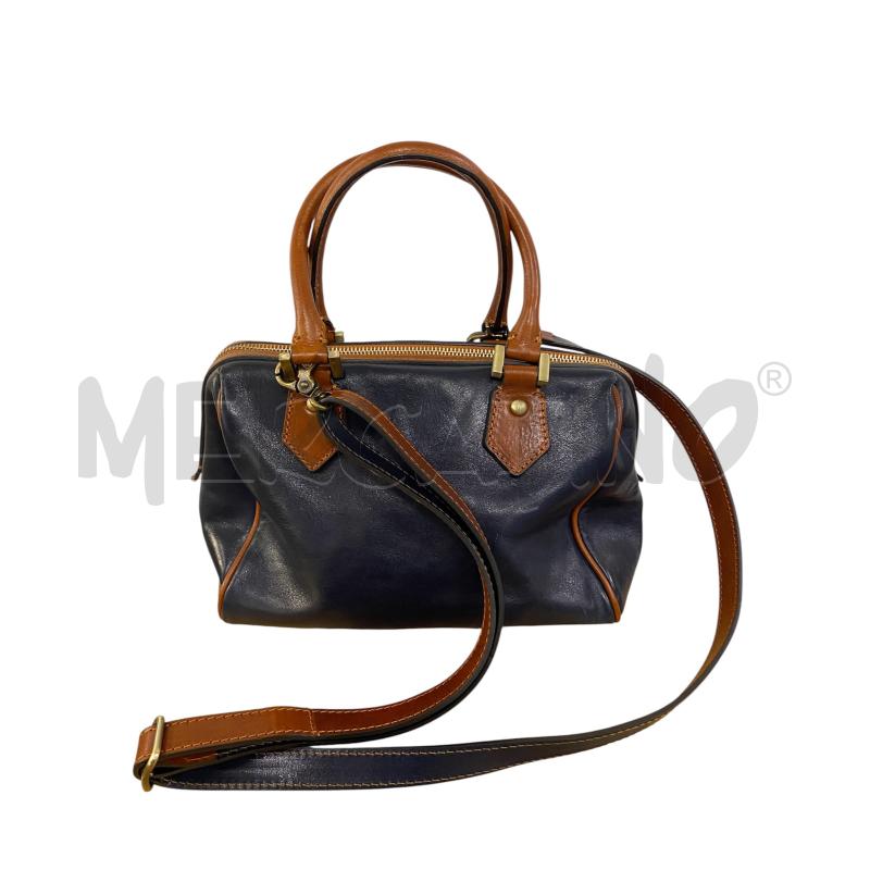BORSA PELLE TIME RESISTANCE BLU DONNA  | Mercatino dell'Usato Roma casalotti 2